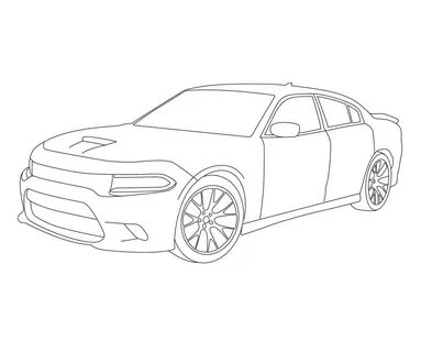 New dodge charger coloring book to print and online