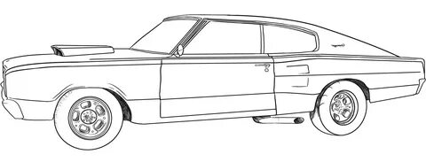 dodge challenger coloring page