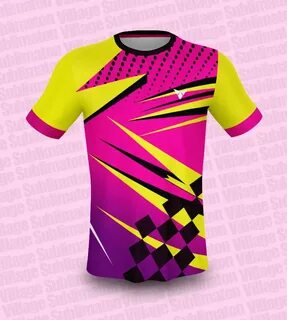 Hey Check this ! Yellow Pink Volleyball Jersey Design (Rs.15