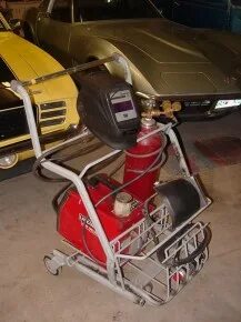 Homemade Welding Cart from Shopping Cart - HomemadeTools.net