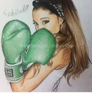 Ariana boxing Ariana grande drawings, Ariana grande anime, A