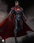 by Atomhawk Design. Injustice 2. Superman Superman art, Dc c