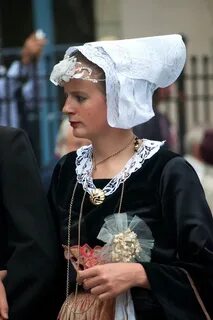 Local style: Traditional headdress of the women of Brittany