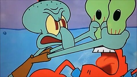 Squidward Assaults Mr Krabs - YouTube