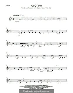 All of Me by J. Stephens, T. Gad - sheet music on MusicaNeo