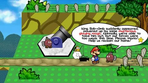 I made a mockup imagining Super Mario 64 as a Paper Mario ga