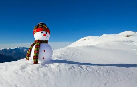 Обои зима, снег, Новый Год, Рождество, снеговик, happy, Chri