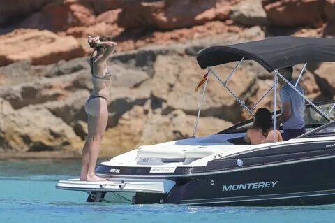 GARBINE MUGURUZA in Bikini at a Boat in Ibiza 06/08/2017 - H