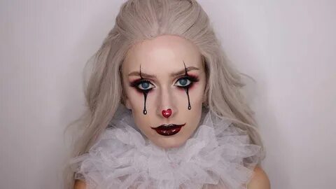 clown makeup Tutorial Halloween в 2019 г. Cute clown makeup,