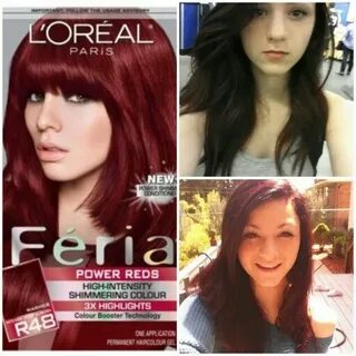 Loreal Loreal hair color, Red hair day, Burgundy hair