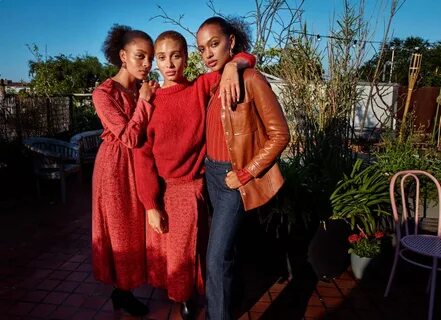 Adwoa Aboah Models With Sister Cousin - Mango Campaign