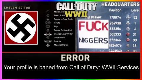 THE MOST OFFENSIVE EMBLEMS IN COD WW2!! (Call of Duty World 