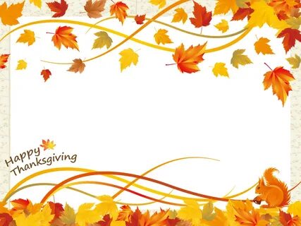 autumn border png - Thanksgiving Day Frame - Vector Fall Lea