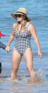 Hilary Duff in a Swimsuit - Beach in Hawaii 08/02/2017 * Cel