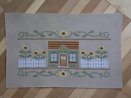 Country Cottage Needleworks. Sunflowers in Summer - Процессы