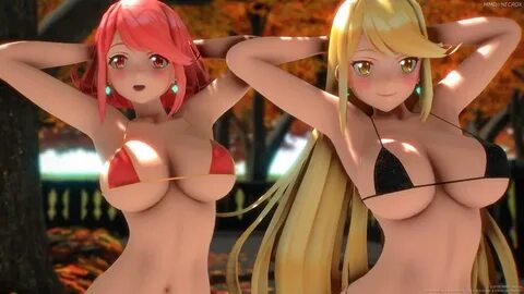 Swimsuit Pyra and Mythra Super Smash Bros. Ultimate Mods