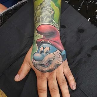 Smurf Hand Tattoo Best Tattoo Ideas Gallery