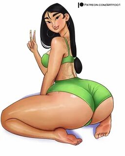 disney, mulan, artfoo 1, barefoot, big ass, feet, shorts.