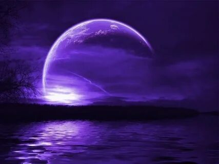 Purple Moon Background Related Keywords & Suggestions - Purp