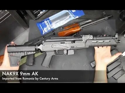 NAK9X : 9mm AK style pistol that takes Glock mags - YouTube