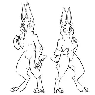 Anthro Bunny Base by samalamb-bases on DeviantArt