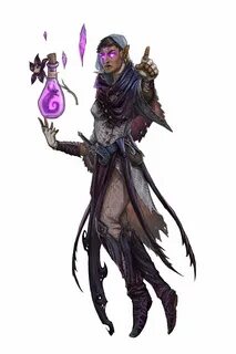 Female Half-Elf Psychic Marauder - Pathfinder PFRPG DND D&D 