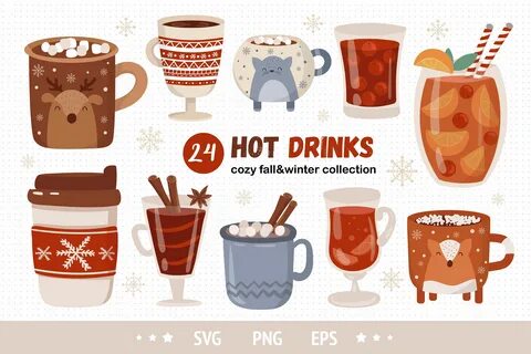 Christmas Drinking Svg Christmas Wine Svg Hot Chocolate Svg 