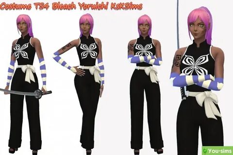 Скачать Costume TS4 Bleach Yoruichi от KsKSimsKреатор к Sims