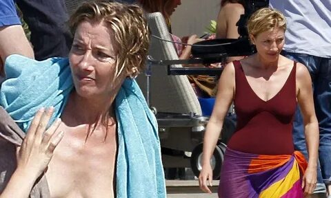 Emma Thompson bares (almost) all on set of Love Punch