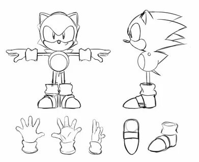 Toei Sonic Model Sheet - Drone Fest