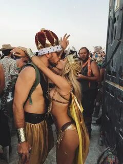 Cindy Prado Burning Man Burner Couple costumes festival fash