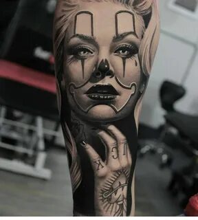 Instagram Clown tattoo, Pattern tattoo, Body art tattoos