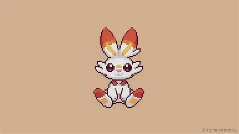 Firaveon в Твиттере: "Scorbunny!@Pixel_Dailies #pixel_dailie