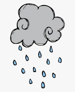 Weather Images For Kids - Rain Cartoon Png, Transparent Png 