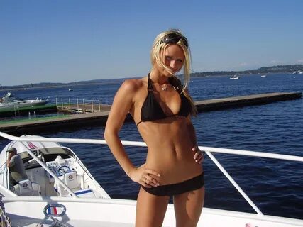 Slutty Amateur Bikini Chicks Partying On A Big Boat While On
