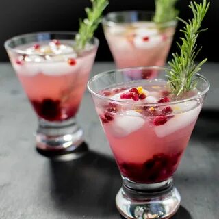 Sparkling Pomegranate Coconut Mocktail - vegan, gluten free 