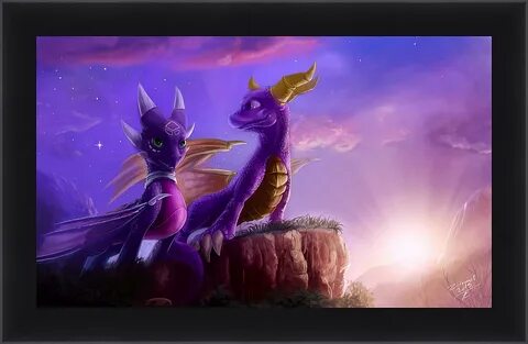 Картина в раме Spyro The Dragon Компьютерные игры 24406