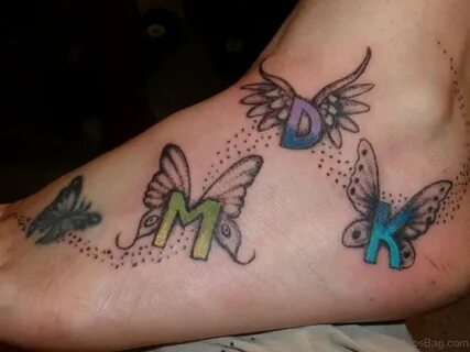 74 Delightful Butterfly Tattoos On Foot - Tattoo Designs - T