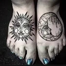 Тату "Солнце и Луна": значение парных татуировок для девушек