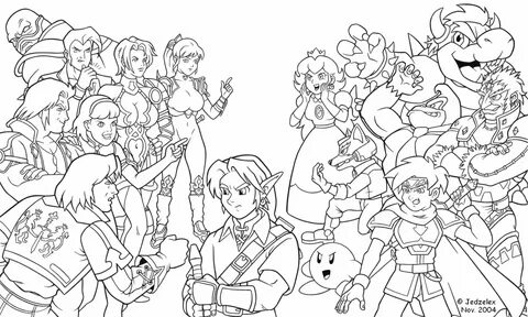 Super Smash Bros Coloring Pages - NEO Coloring