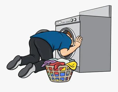 Man Doing Laundry Cartoon , Free Transparent Clipart - Clipa