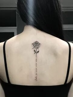 awesome spine rose tattoo © tattoo artist Cheri Lee 💟 💟 💟 💟 
