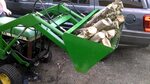 Front End Loader attachment for John Deere 318 - YouTube