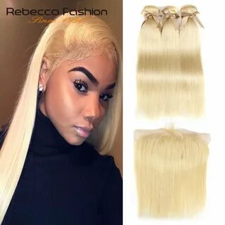 Rebecca Fashion 613 Honey Blonde Bundles With Frontal Closur