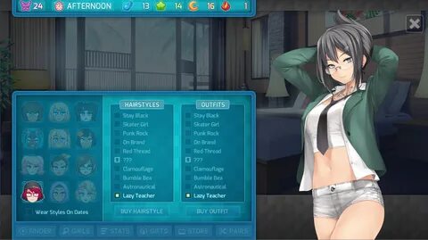 HuniePop 2: Double Date - Huniepop 1 Reference Outfits - Ste