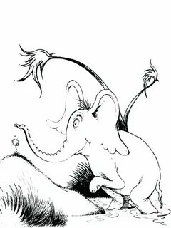 Free Horton Hears A Who Coloring Pages. Dr. Seuss 'classic c