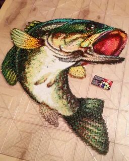 Bass fish perler beads by ig_retro4everything Diy perler bea