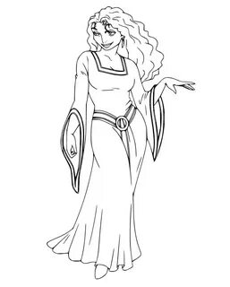 Mother Gothel Coloring Pages - Free Printable Coloring Pages