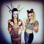 Deer and cheetah! party animals! halloween costumes Diy hall