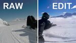 2K RAW vs. EDIT GoPro Footage Ski HERO 4 Black & Feiyu-Tech 